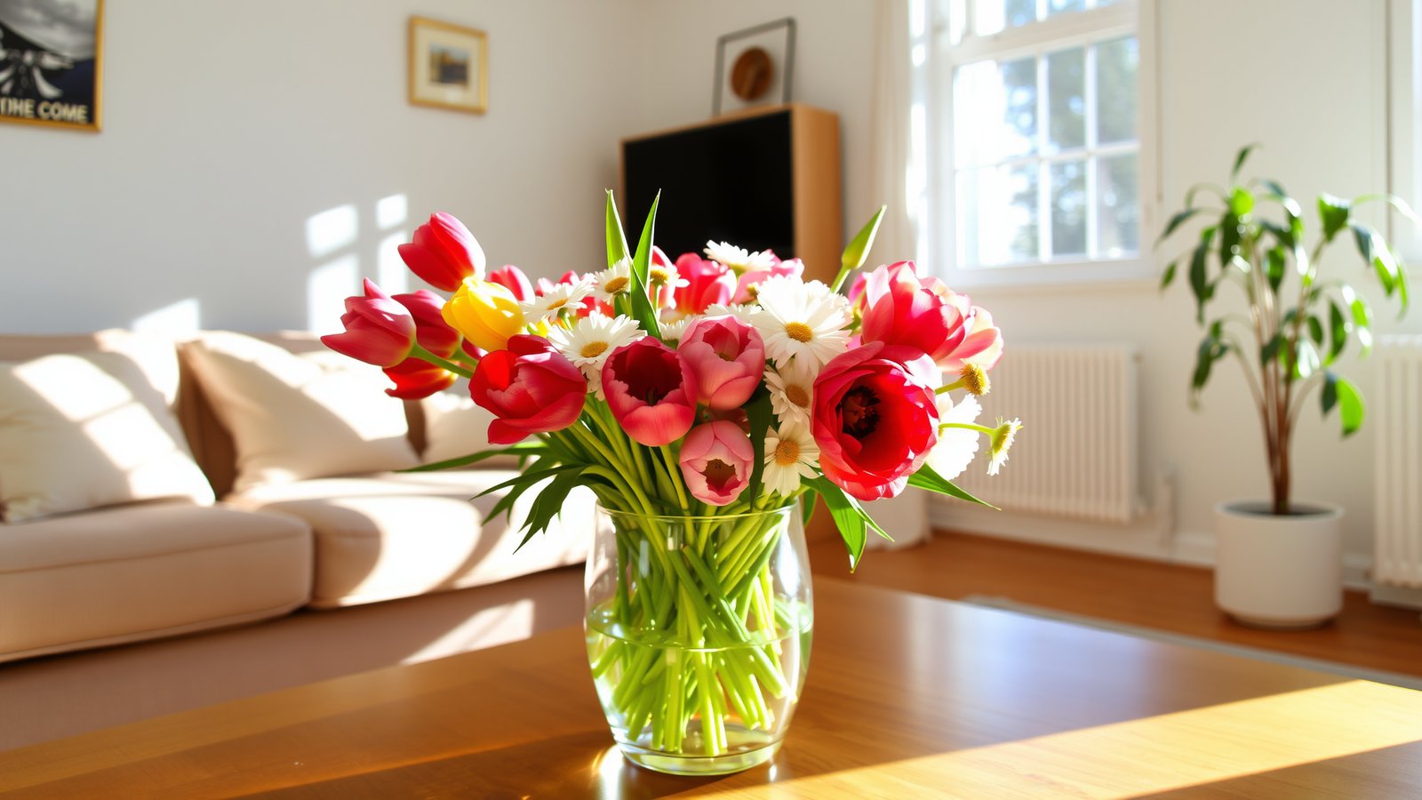 1. Bright Floral Arrangements