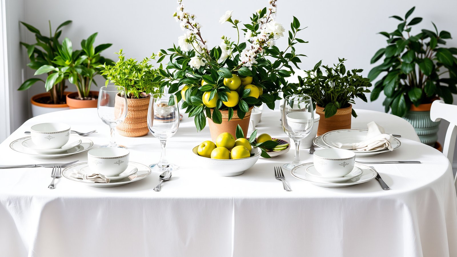 10. Classic White and Green