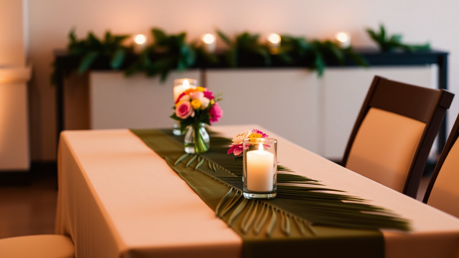 11. Palm Leaf Table Runner
