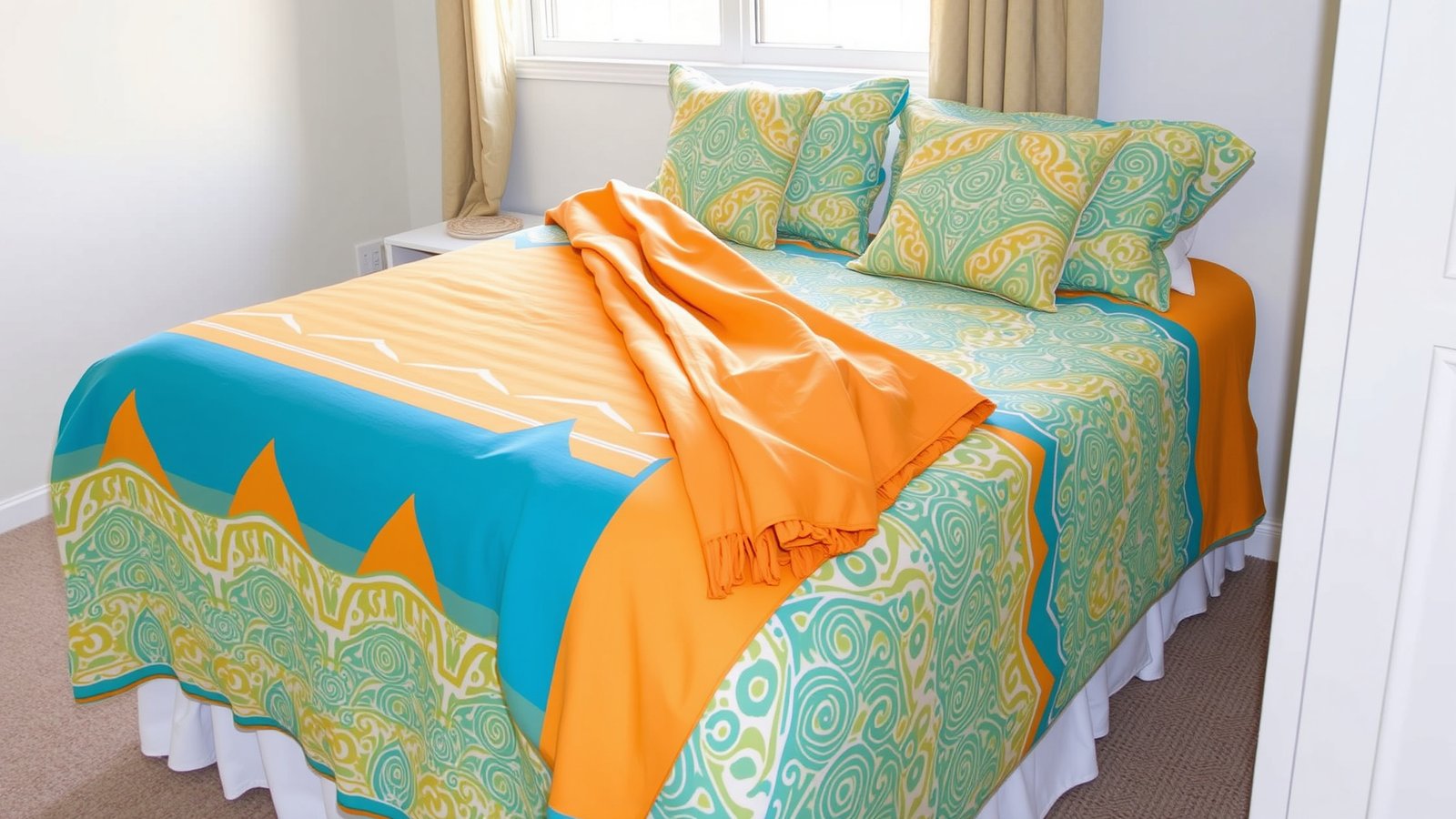12. Colorful Bedspreads