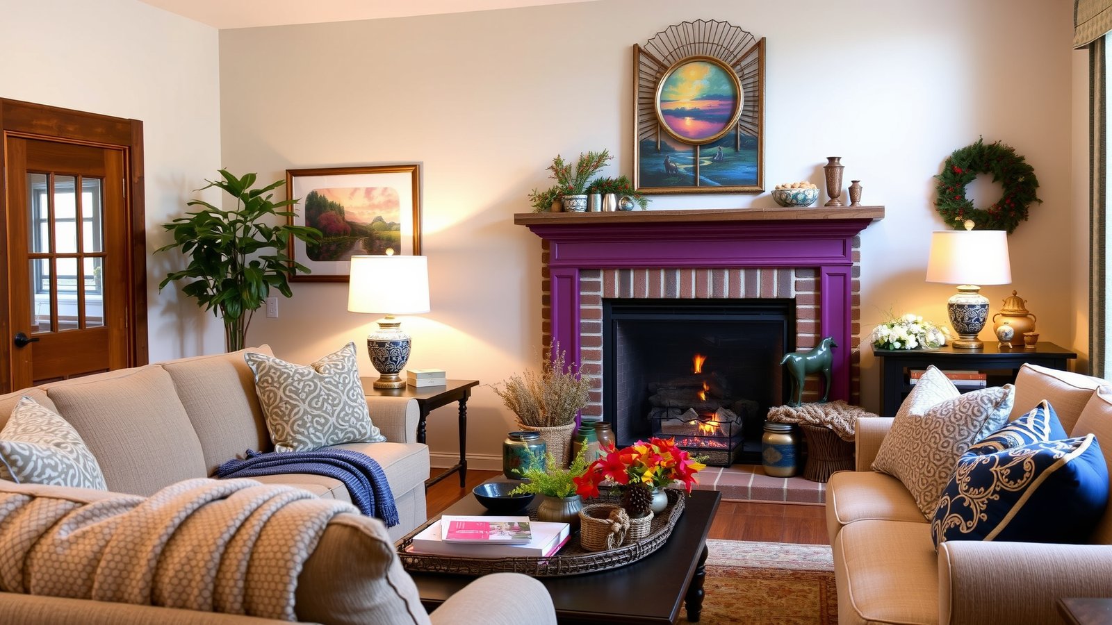 12. Painted Fireplace Screen