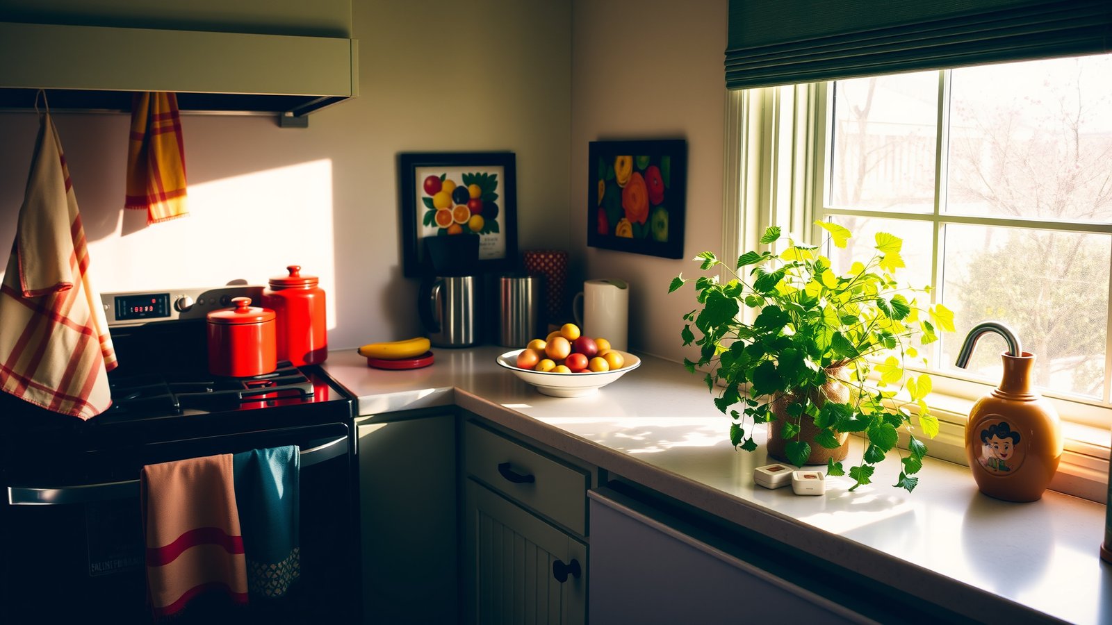 13. Bright Accents in the Kitchen