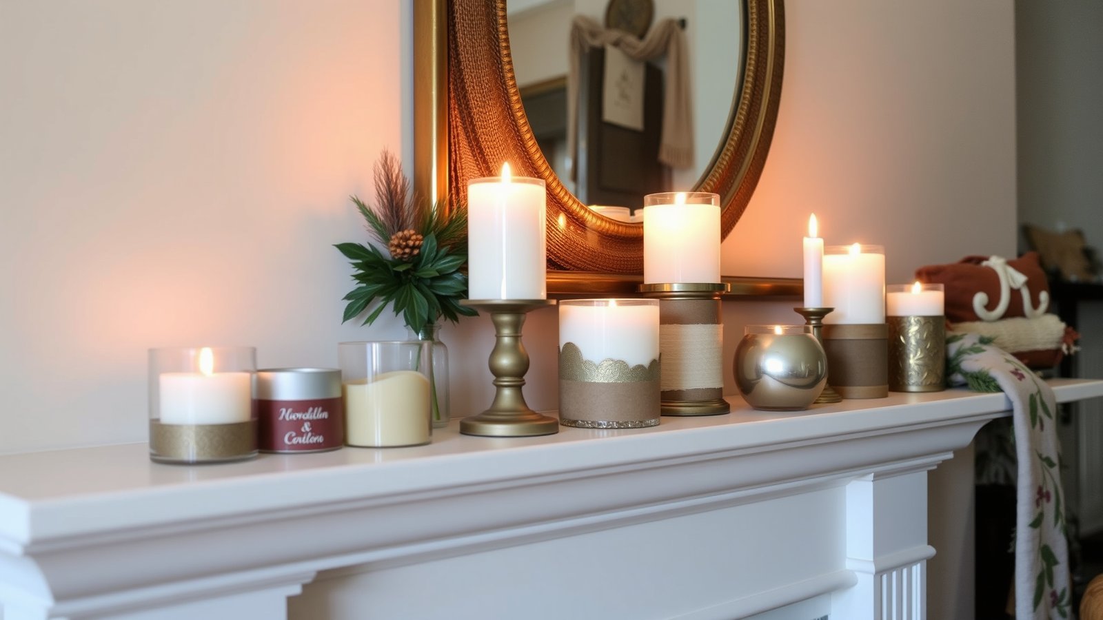 2. Cozy Candle Arrangements