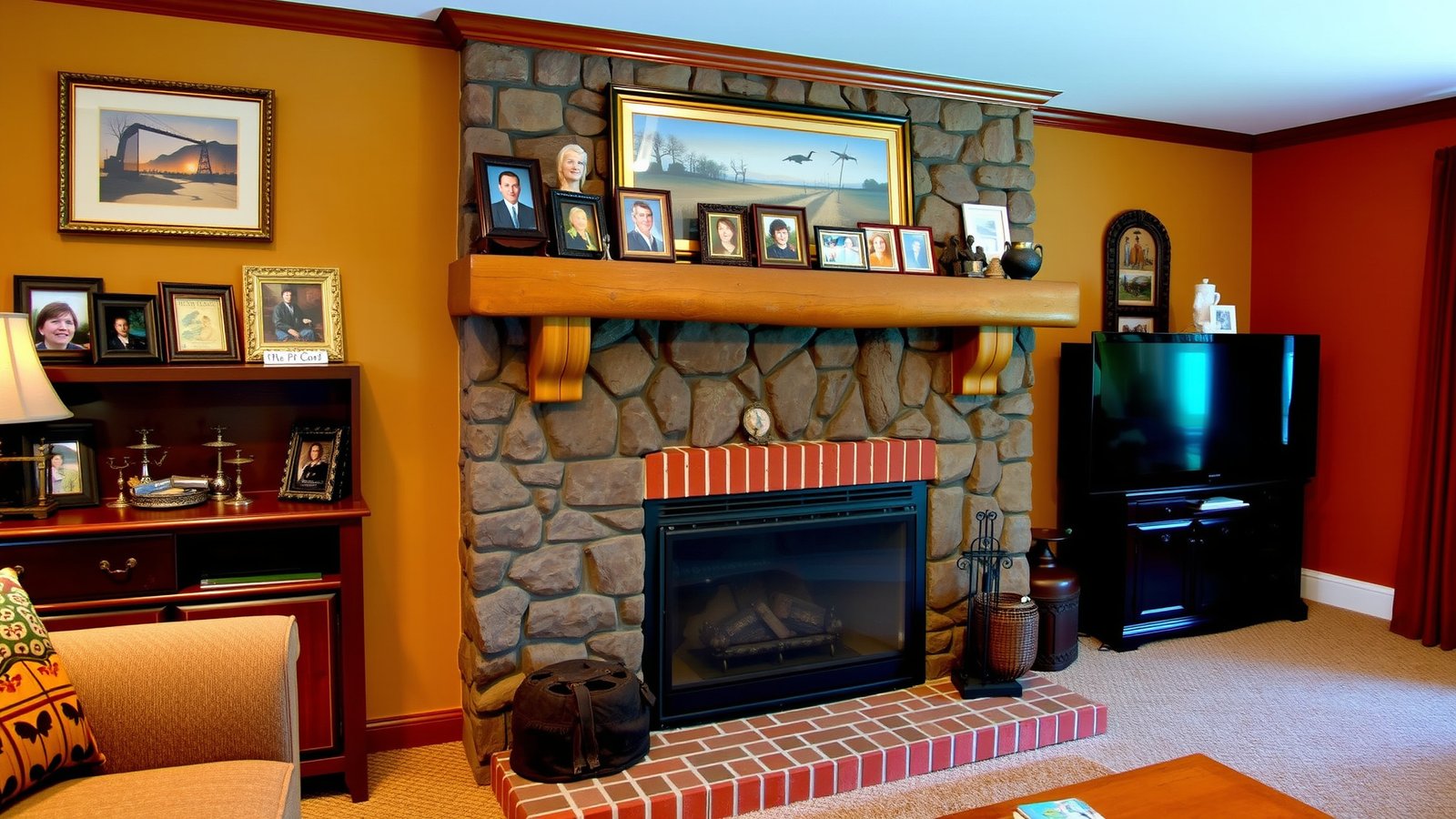 3. Traditional Brick and Stone Combo