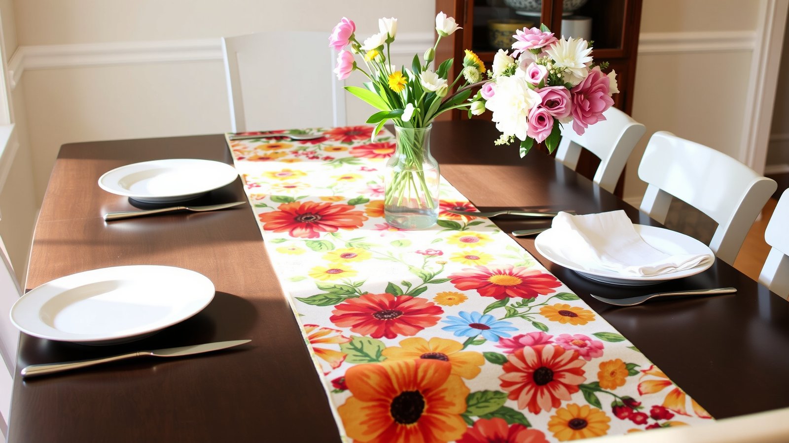 4. Colorful Table Runners