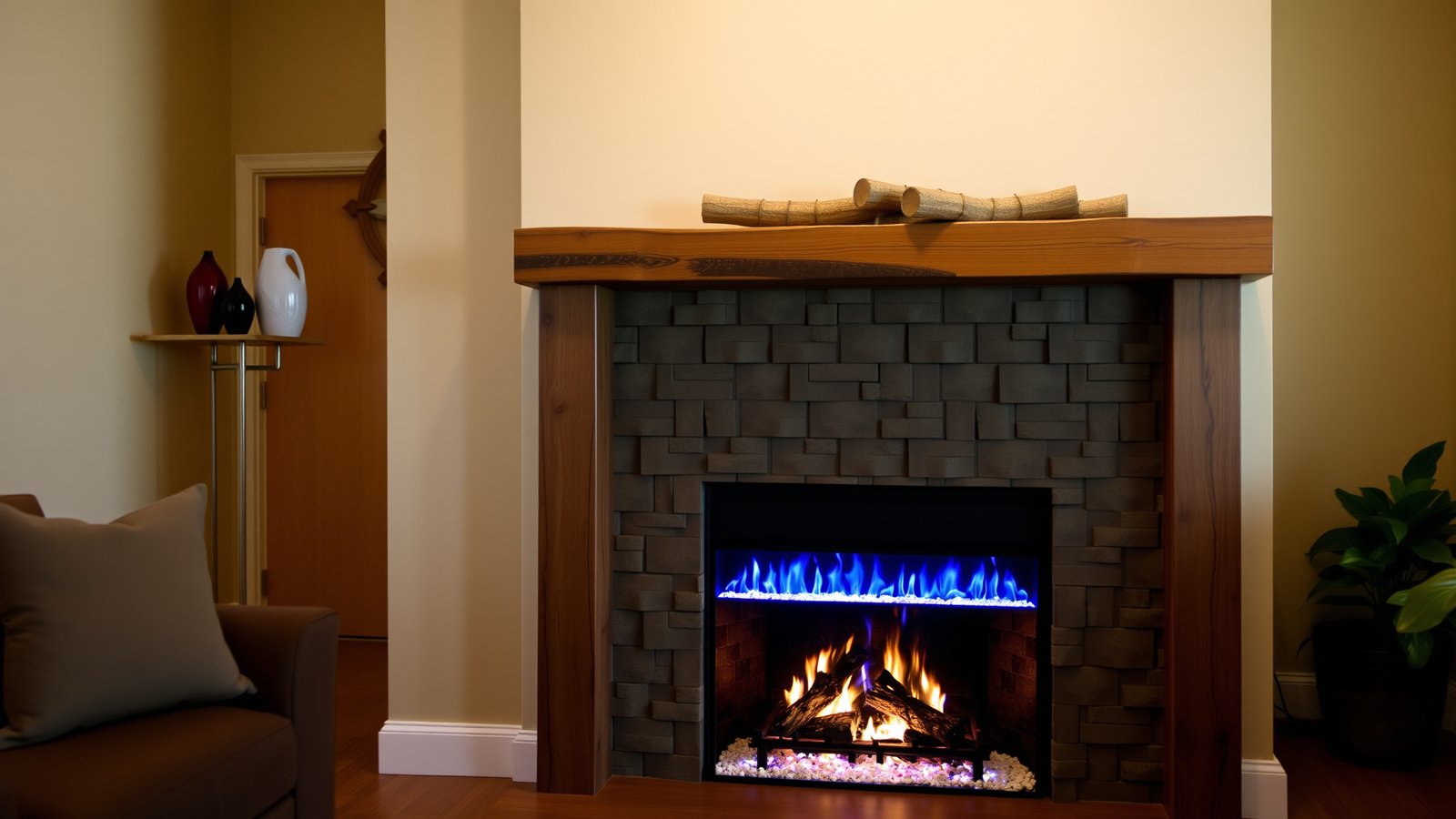 4. Electric Fireplace Insert