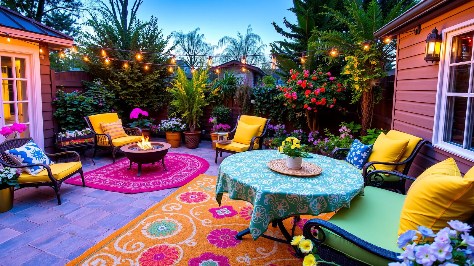 5. Colorful Outdoor Spaces