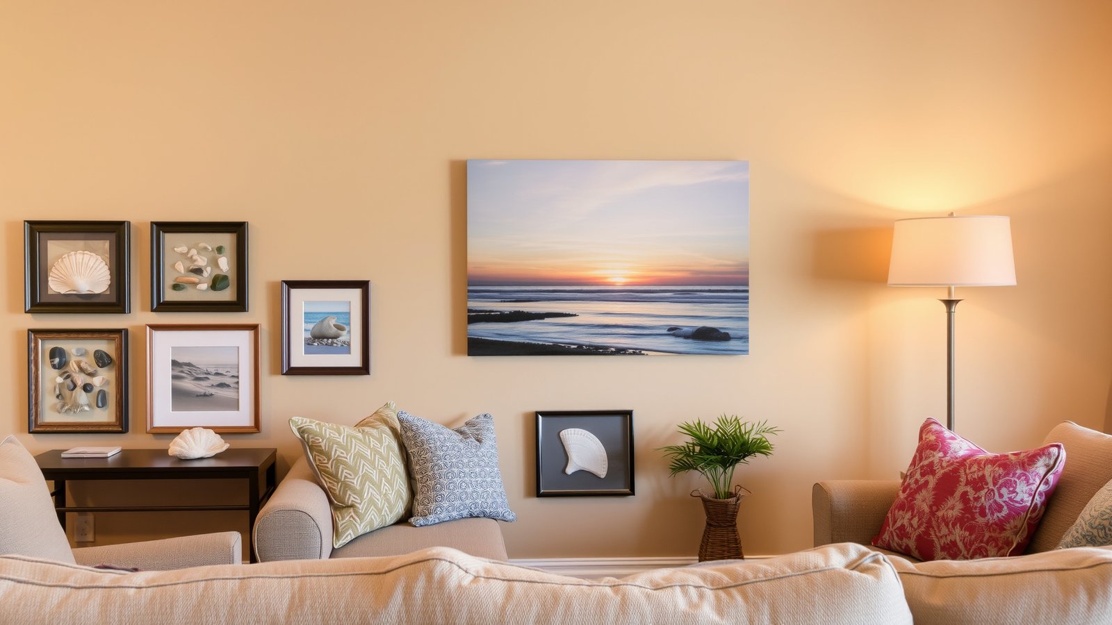 6. Coastal-Inspired Artwork