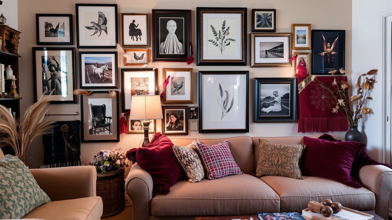 7. Artistic Gallery Wall