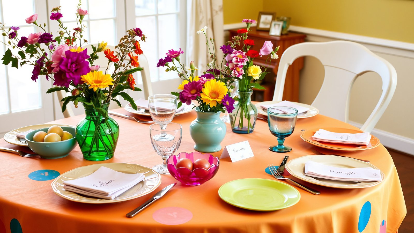 7. Bright Table Settings
