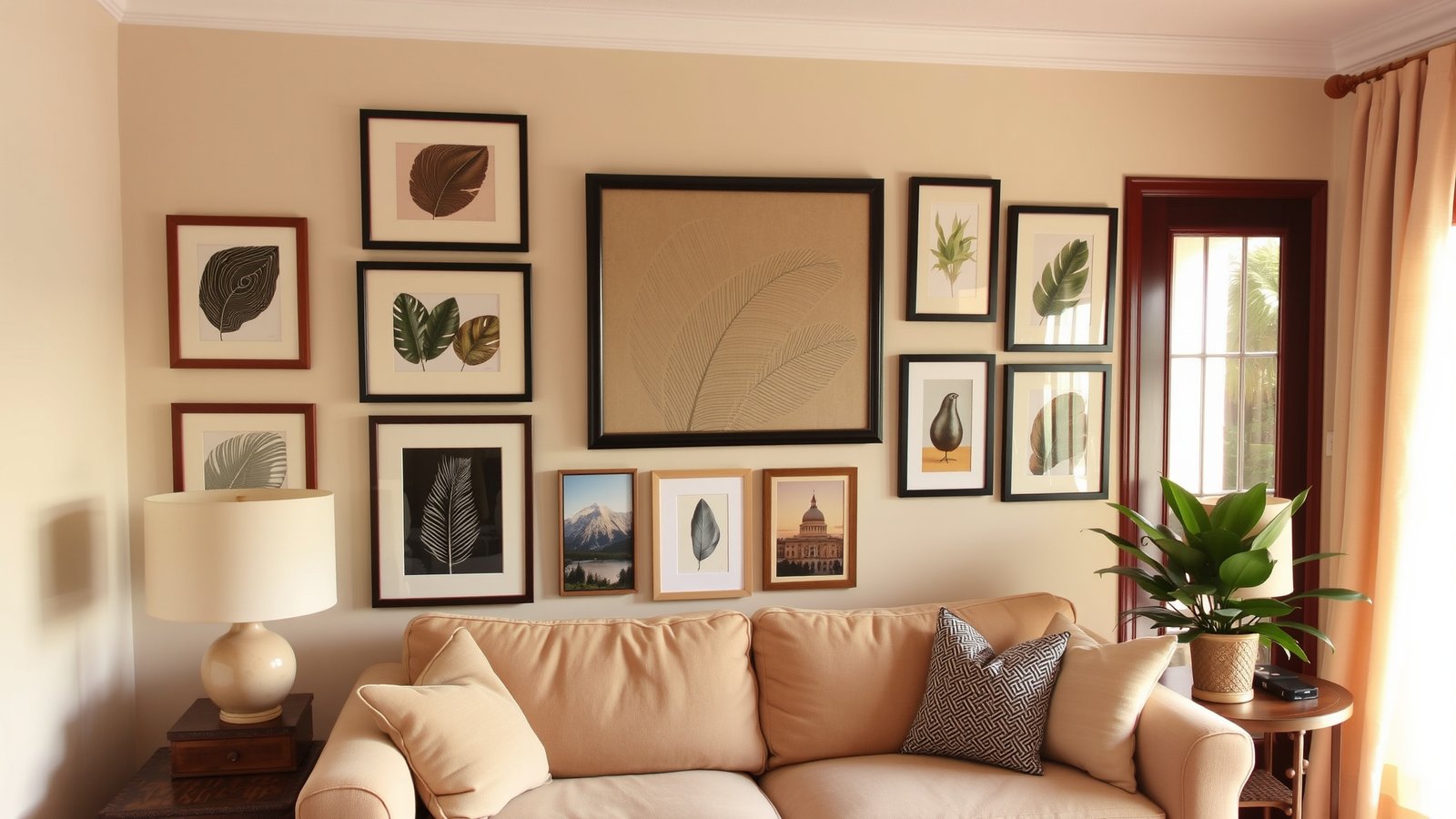 8. Palm Leaf Wall Art