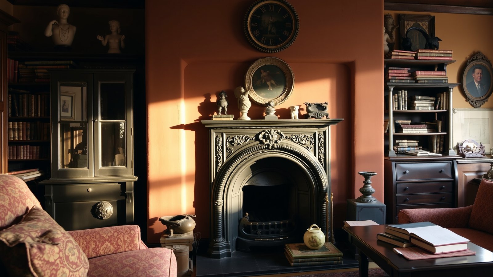 8. Vintage Fireplace Insert