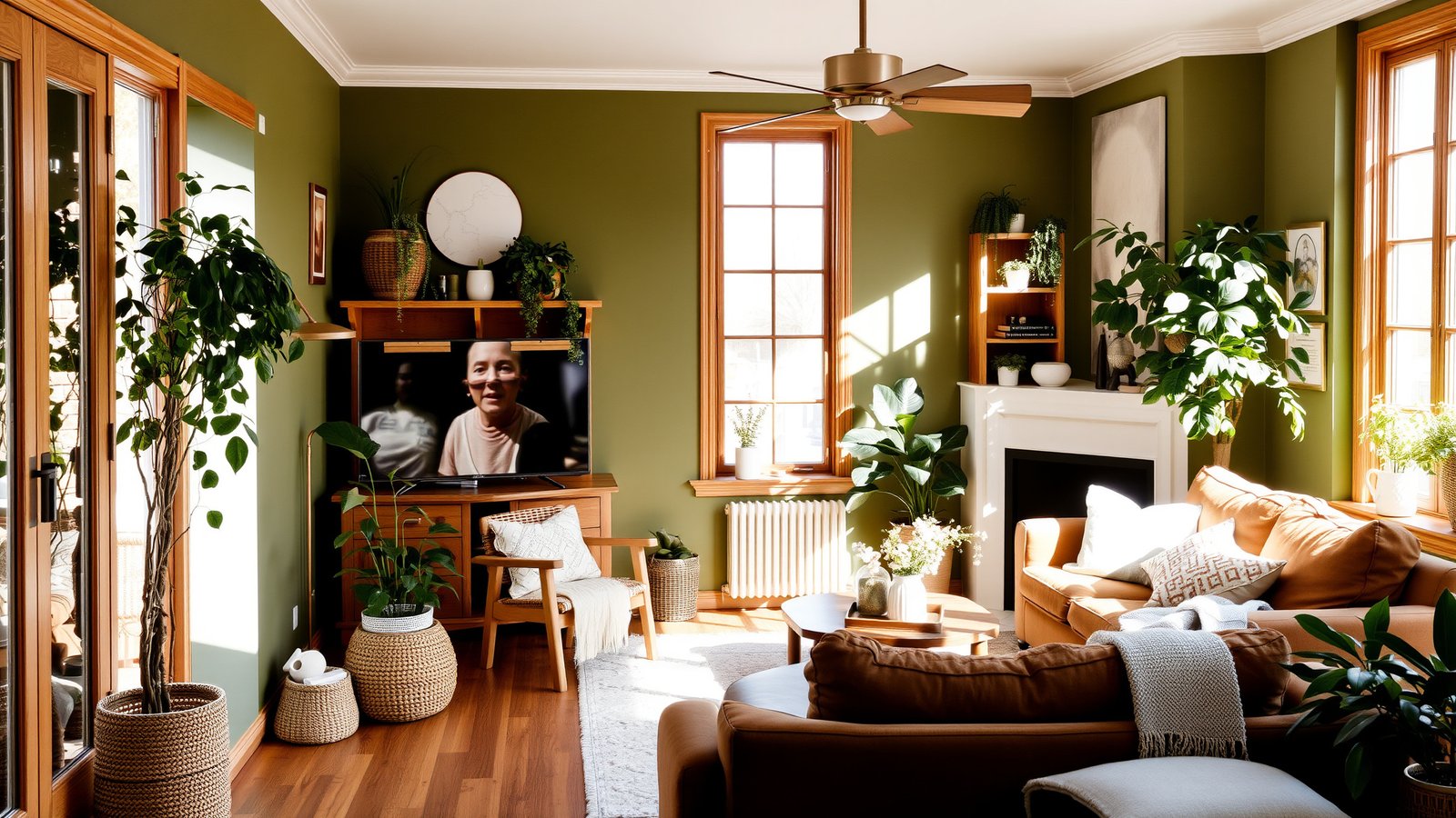 9. Earthy Olive Green