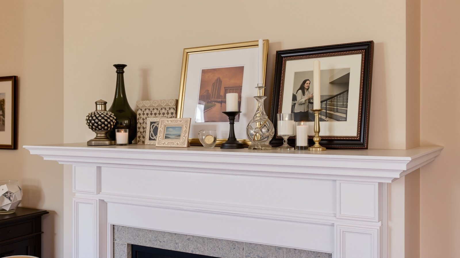 9. Elegant Mantle Display