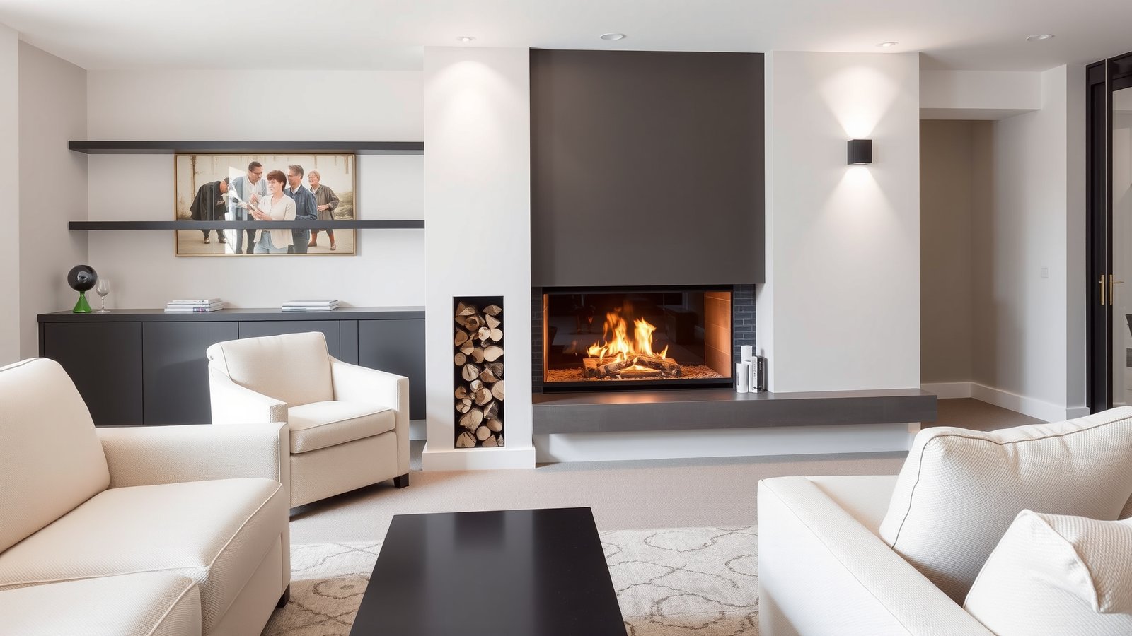 9. Glass-Fronted Fireplace